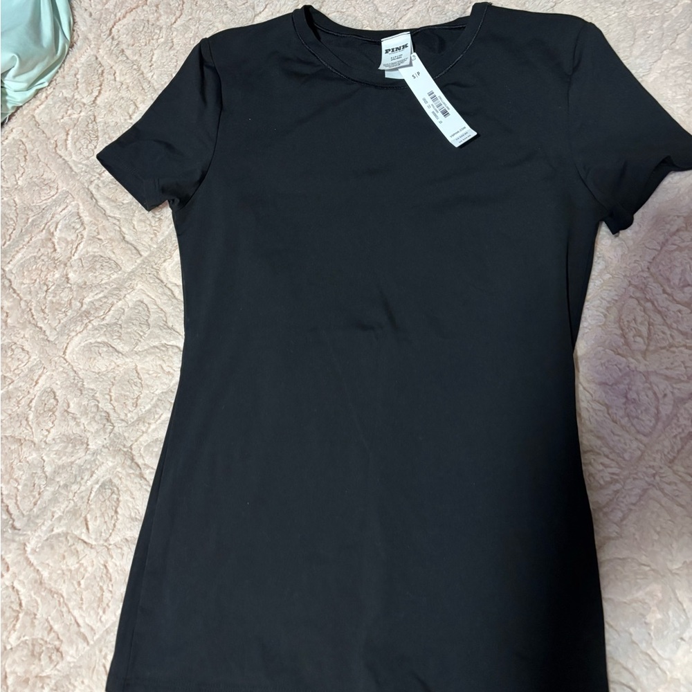PINK Victoria's Secret Jet Black Tee
